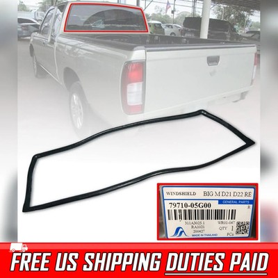 1986-1997 Nissan D21 BiKBUS-M Set Front Windshield Reveal Molding Seal | Black | Aftermarket | Rubber | Matte | 1 Year Manufacturer Warranty