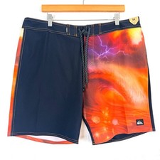 NEW QUIKSILVER Surfsilk QS 69 19" Mid Length Storm Surfing Board Shorts 38