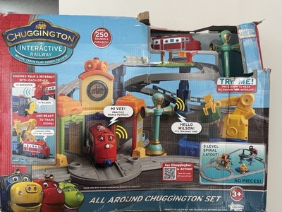 Chuggington Interactive Railway Train Track Set 250 Sounds Phrases New In Box!!