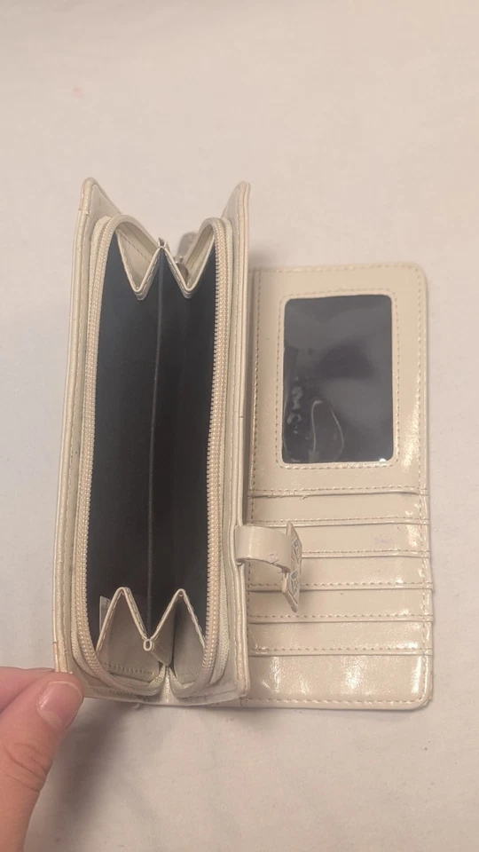 Cartera sin asas vegana premium Shag Wear para mujer tarjetero cremallera con... Foto 4 de 4