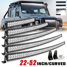 2232425052 Curved Led Light Bar Spot Flood Combo Driving Lamp Atv Suv Boat