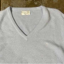Insane Vintage 90s Christian Dior V Neck Sweater With A Cool Embroidery