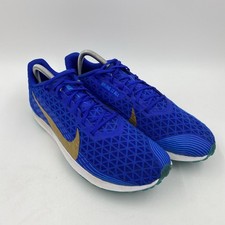Nike Zoom Rival Xc 5 Men Shoe 10.5 Blue Gold Cross Country Track Metal Spike