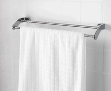 Portasciugamani Ikea Kalkgrund cromato 902.914.72 doppio appendiabiti 62,5 cm