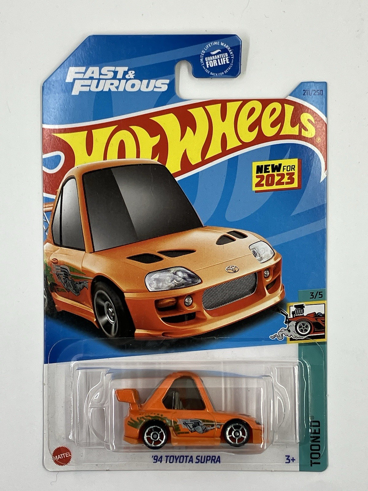 2023 Hot Wheels TOONED 3/5 '94 Toyota Supra 211/250