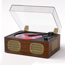 CD Player Portable, Retro CD Player with HiFi Speakers, Bluetooth Input/Outpu...