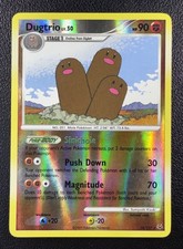 Pokemon Dugtrio Platinum Rare Reverse Holofoil 24/127 2009