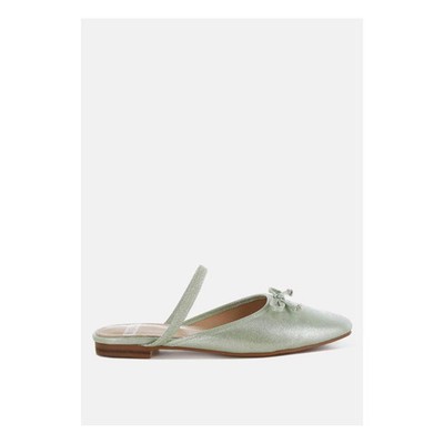 Women's Opalia Glitter Ballet Mules Green