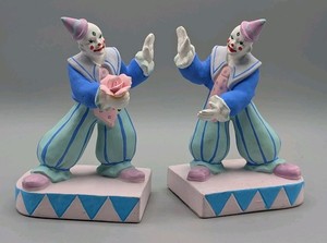 Clown Bookends | eBay
