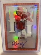 2020 Leaf Perfect Game All-American Classic - Metal Auto Drew Gray #BA-DG1 1/1