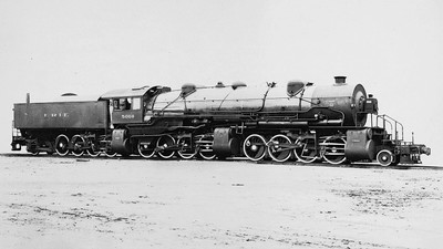 Erie Railroad 5016 BLW 2-8-8-2 Triplex May 1916 5 x 7 Photo