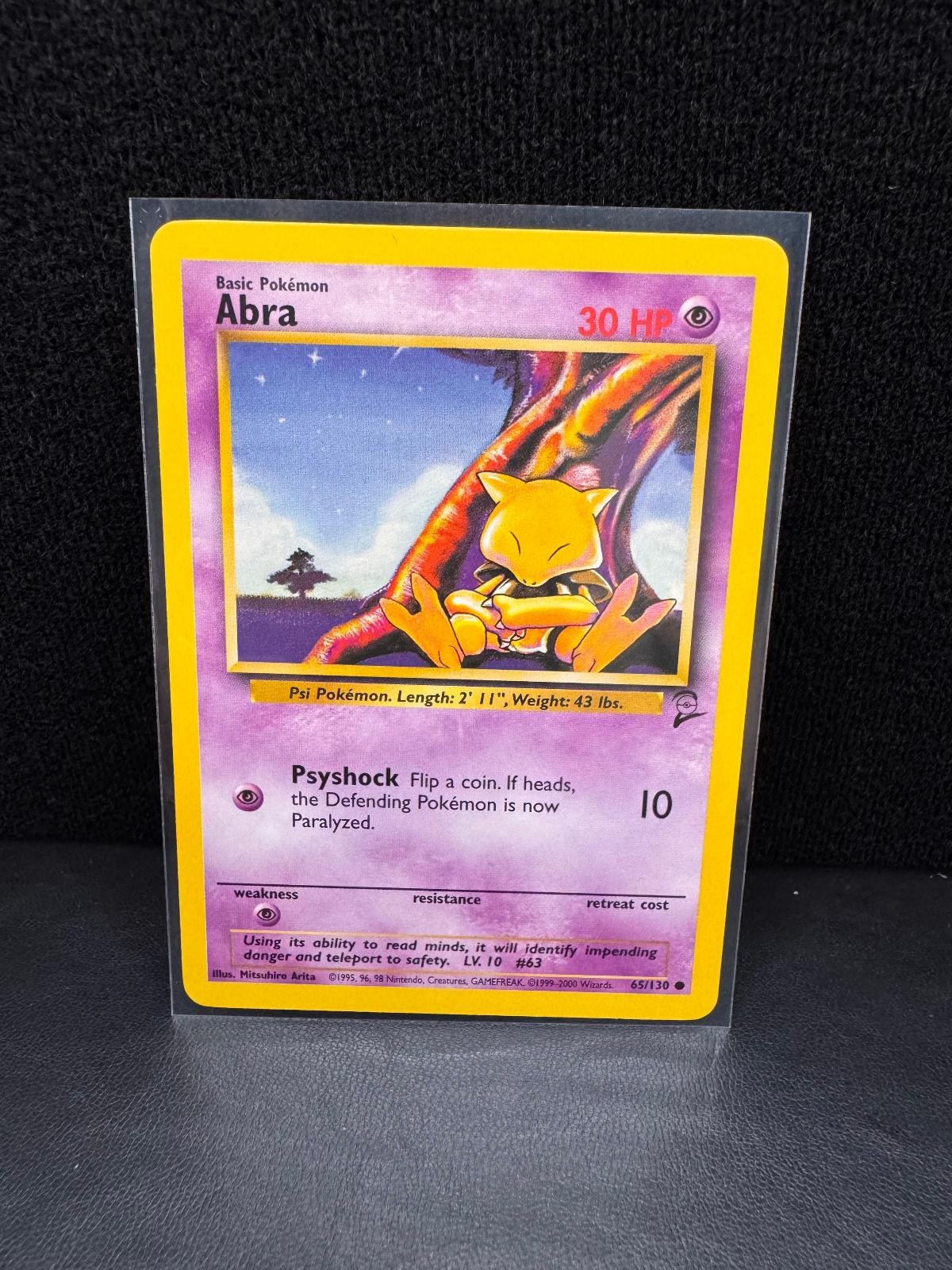 Abra 65/130 Common Base Set 2 Pokemon Lightly Played 02
