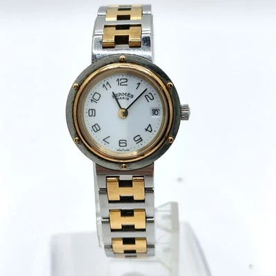 Hermes Watch 24mm Womens Whites X gold 2282437
