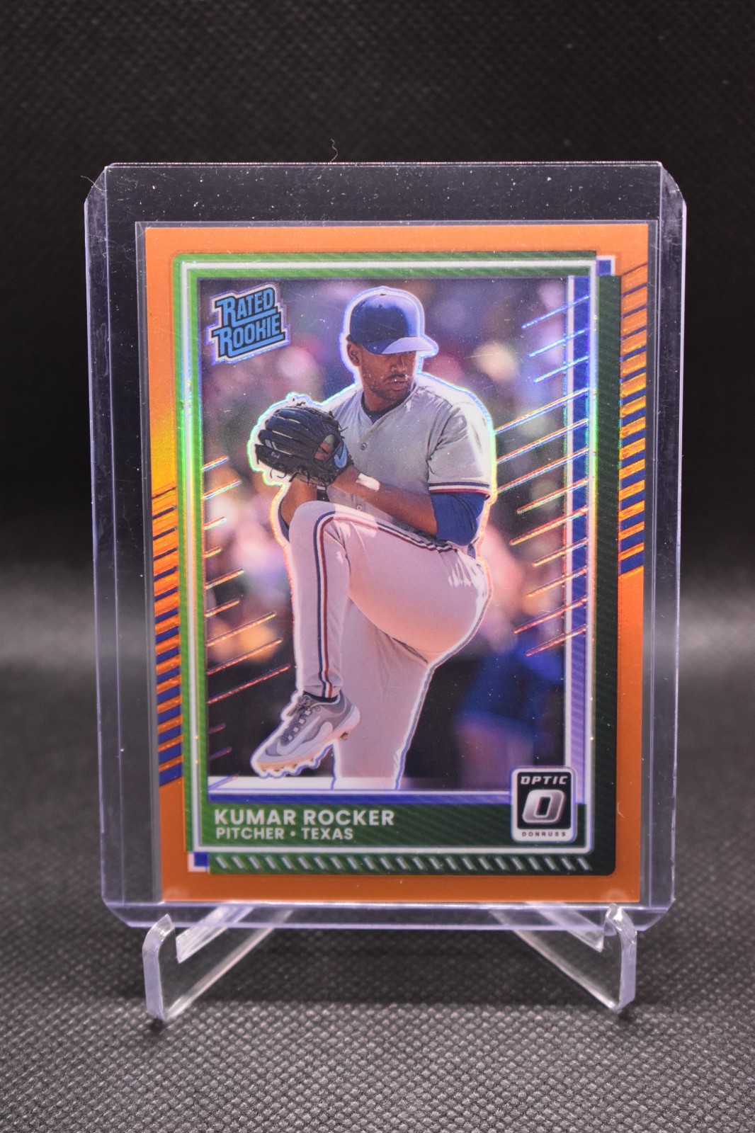 Kumar Rocker /199 2025 Donruss Optic Orange Prizm Texas Rangers #18