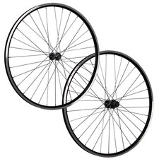 Laufrad 28 Zoll Satz Set Hohlkammer Fahrrad Felge geöst Shimano TX500 schwarz QR