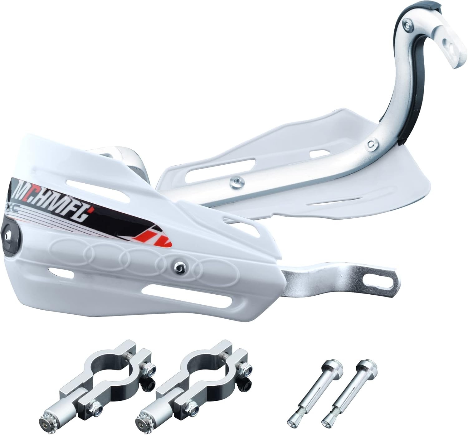 Dirt Bike Hand Guards White Universal Motorcycle Handguards Grips Pit ATV MX