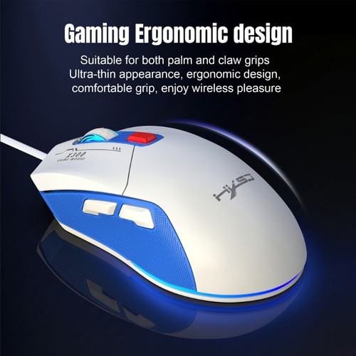 Wire Gaming Mouse 7200DPI Optical Programmable Buttons Honeycomb Mouse - Picture 4 of 8