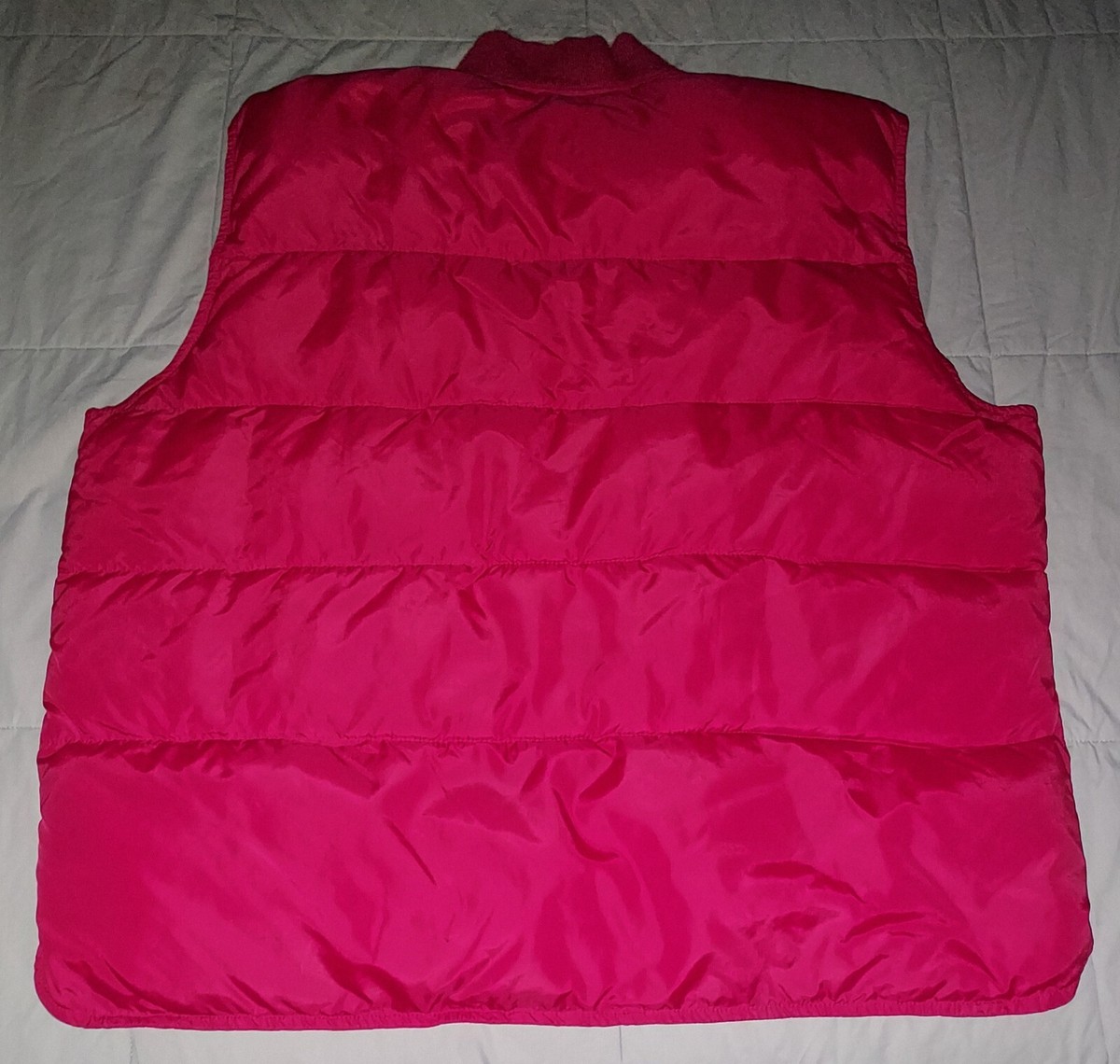 NWT VTG EDDIE BAUER DOWNLIGHT GOOSE DOWN CANADIAN VEST XL RED