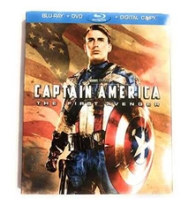 Captain America: The First Avenger (Two-Disc Blu-rayDVD Combo  D - VERY GOOD