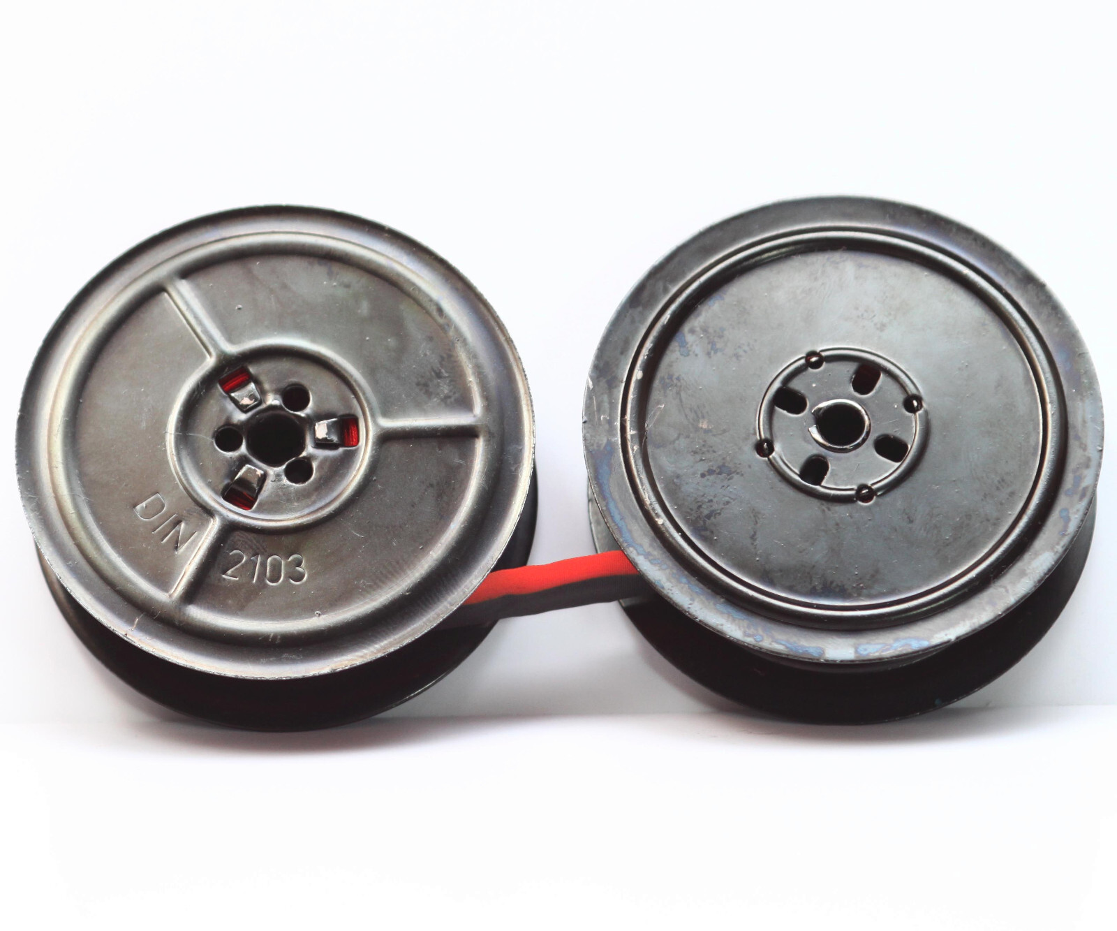 Carretes gemelos de metal para máquina de escribir Royal Quiet De Luxe Safari Sabre Futura Sahara