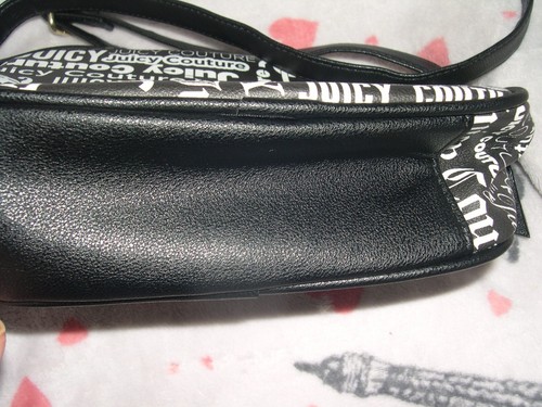 WOMEN'S BLACK & WHITE BAGS PURSES JUICY COUTURE WOMEN'S ACCESSORIES GIFT - Picture 9 of 15