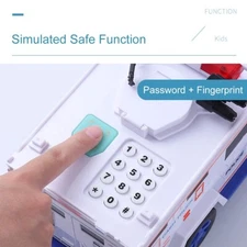 Kids Money Bank,Electronic Piggy Banks,Cool Armored Car Bank With Light,Password