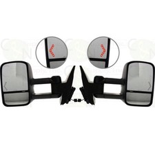 Towing Mirrors Power Heated Signal For 07-14 Chevy Silverado Gmc Sierra - Pair