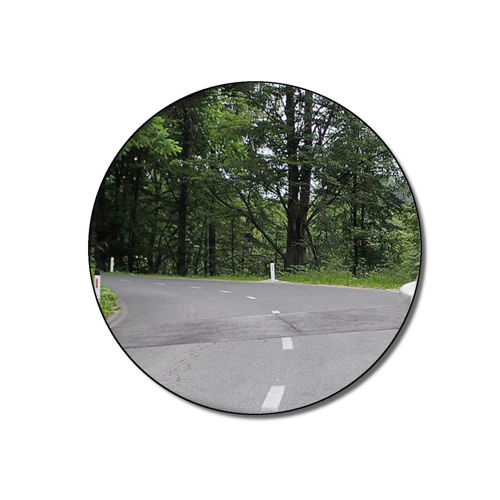 72mm Diameter Circle Round Convex Wing Door Mirror Glass Motorbike Classic Car