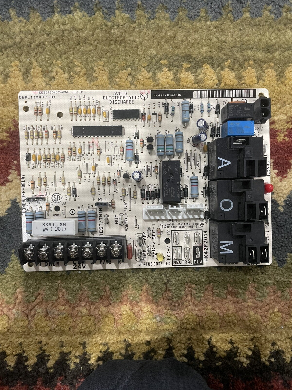 CarrierBryantPayneHK42FZ014CEPL130437-01FurnaceControlCircuitBoard