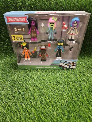 ROBLOX DEVSERIES BROOKHAVEN'S MOST WANTED 6 ACTION FIGURES NEW