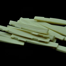 Lots of 50pcs Acoustic Guitar Compensated Saddles Lower Nuts Ivory White
