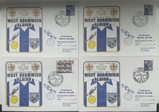 West Bromwich Albion v Ajax 1979 Set Of 4 Dawn First Day Covers