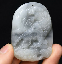 蛇翡翠中国风雕像、雕像| eBay