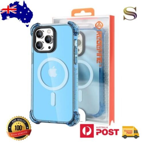 Bounce Impact Clear Shockproof Magnetic Cover Case for iPhone 15 Pro - Zdjęcie 1 z 12