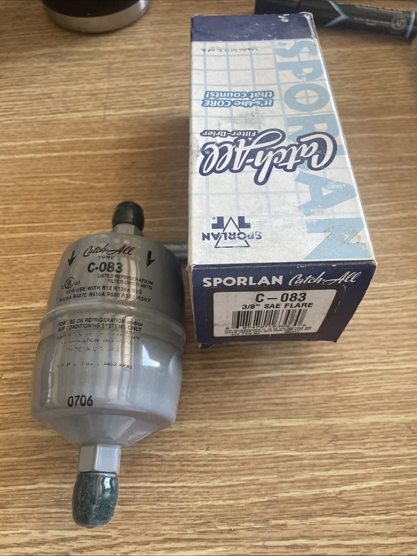 Sporlan C-083 3/8" SAE Flare Liquid Line Filter Drier 