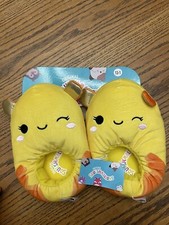Squishmallow Yellow Slippers Bijon KellyToy BNWT