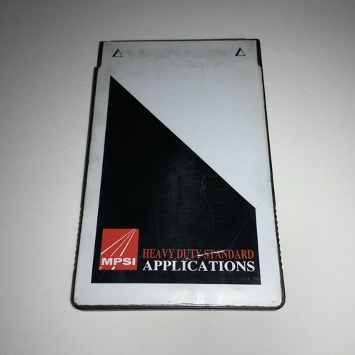 MPSI Heavy Duty Standard Applications Card #807008- used. (175)