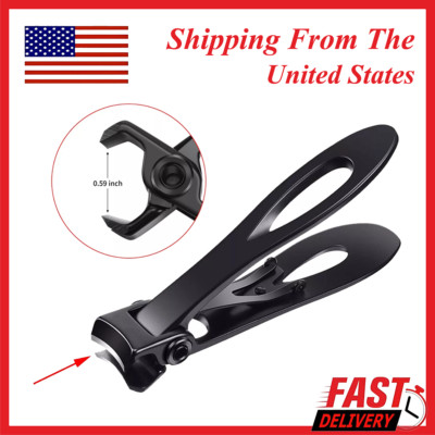 Stainless Steel Heavy Duty ExtraLarge Toe Nail Clippers fit Thick Nails and More