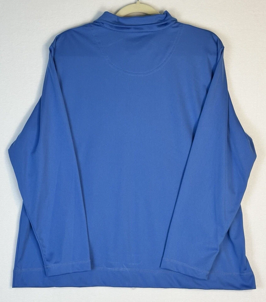 Oleg Cassini 运动女式田径夹克尺寸:1X 蓝色白色黑色全拉链口袋 — 第 2/4 张图片