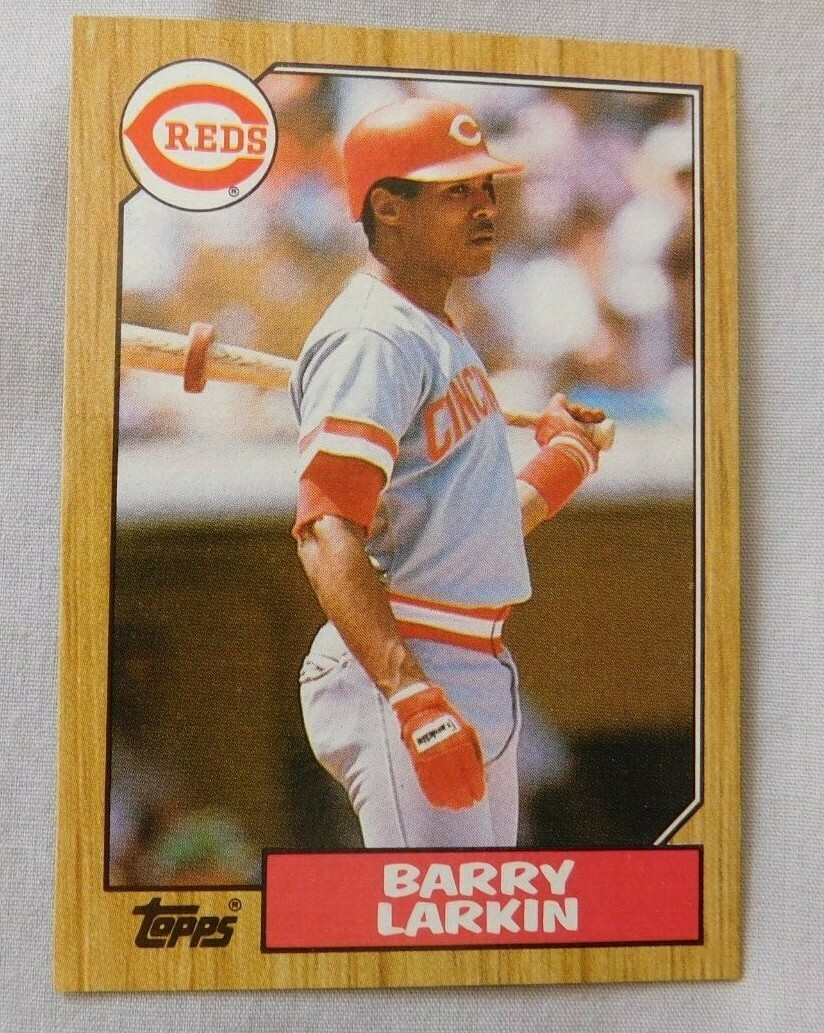 1987 Topps #648 Barry Larkin Cincinnati Reds Baseball Card RC