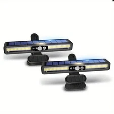 Portable Clip On Solar Motion LED Light Outdoor Waterproof Fence Security Lamp--