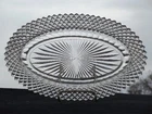 Anchor Hocking Depression Glass Clear MISS AMERICA Oval Celery Dish