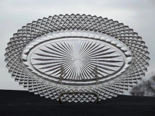 Anchor Hocking Depression Glass Clear MISS AMERICA Oval Celery Dish