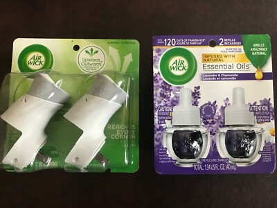 Air Wick Plug N Scented Oil Air Warmer + Lavender & Chamomile Scented Oils