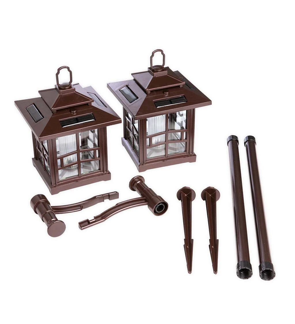 Solar lantern sale on shepherd's hook
