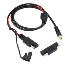 SAE to DC 8mm Cable 14AWG 3FT DC 8mm Male to SAE Connector Adapter for RV & S...