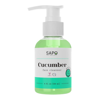 Cucumber Face Cleanser   Hydrating Facial Wash with Aloe Vera, Vitamin C, and Ne