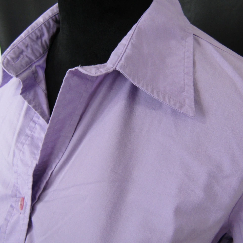 Old Navy Maternity Shirt Top Blouse Button Up Collared Neck Womens S Lavender - Image 2 of 4