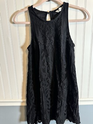 Speechless Black Lace Overlay Dress Sz Small 