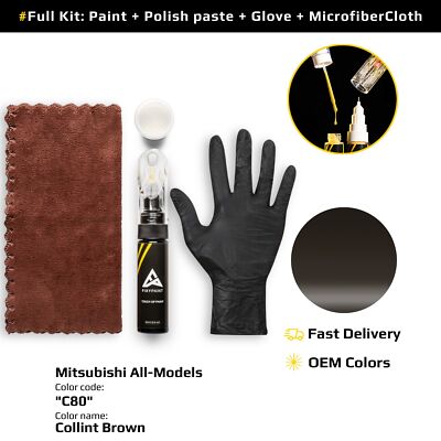 Touch up Paint for Mitsubishi All Models Code: C80 Collint Brown